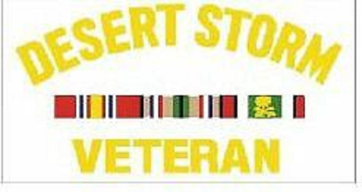 DESERT STORM VETERAN WAR MILITARY STICKER WINDOW 5" DECAL