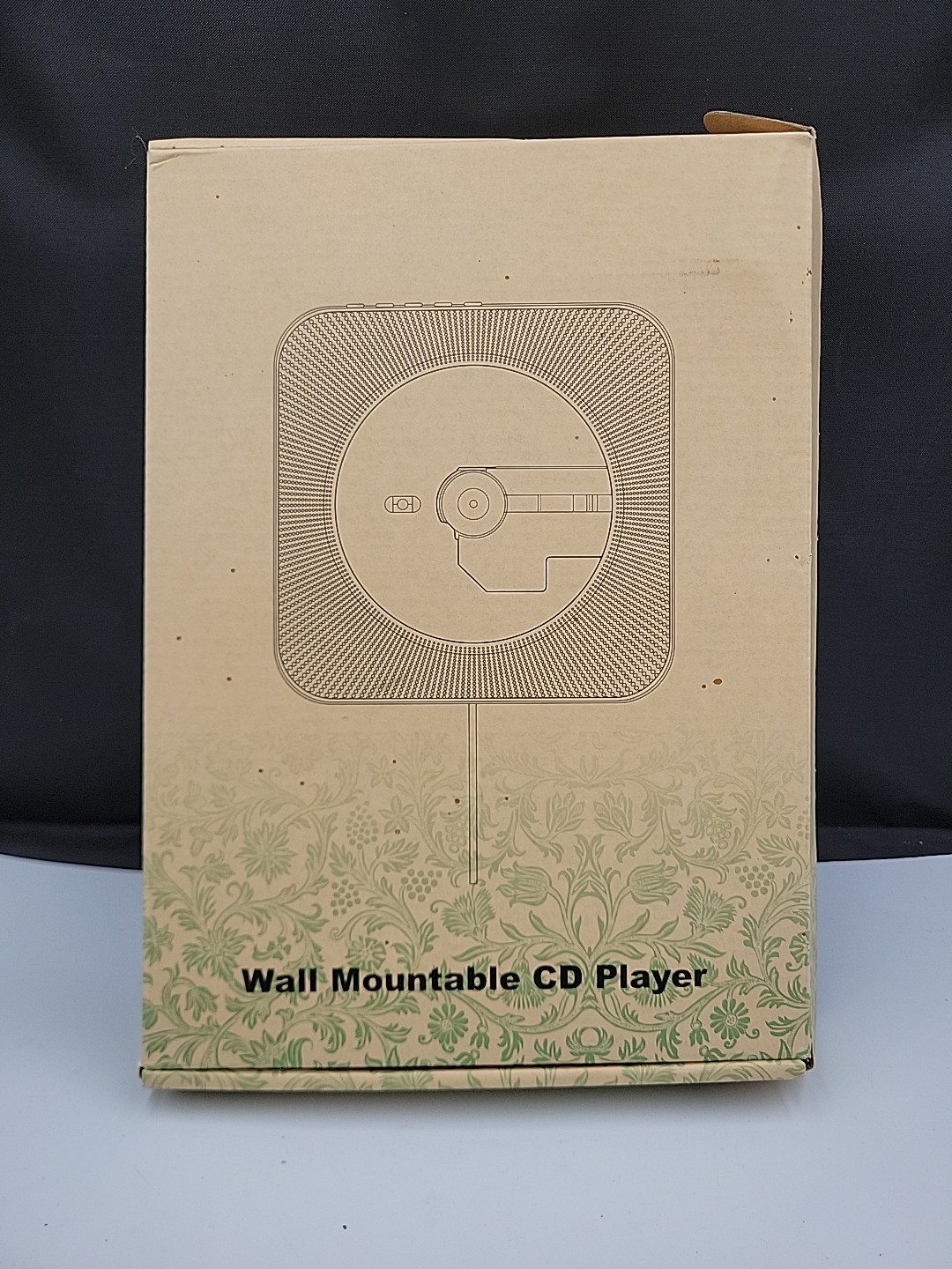 Wall-Mountable CD Player – White (USB Powered) w/ Box & Accessories (Opened)