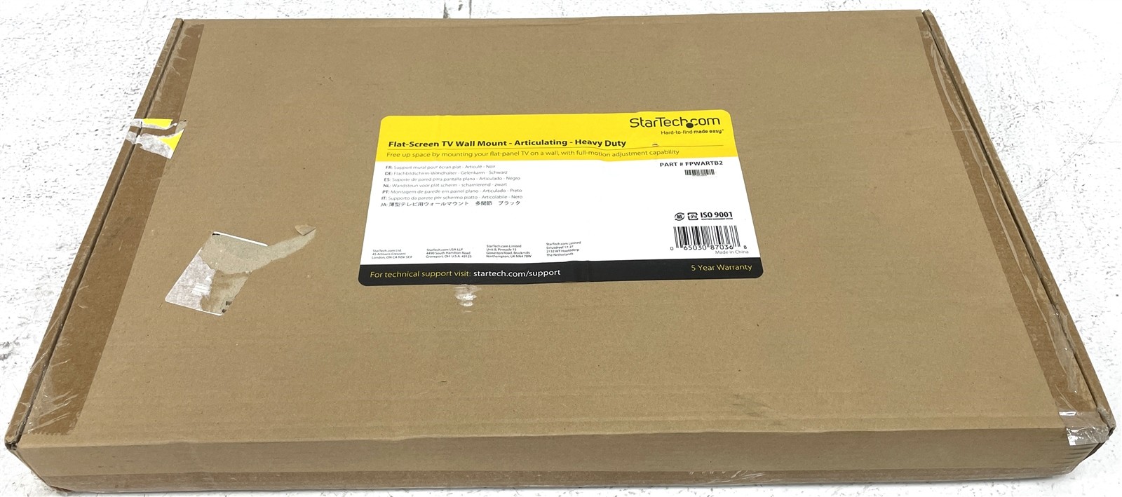 Open Box StarTech FPWARTB2 Flat Screen TV Wall Mount for 32" - 70" VESA Displays
