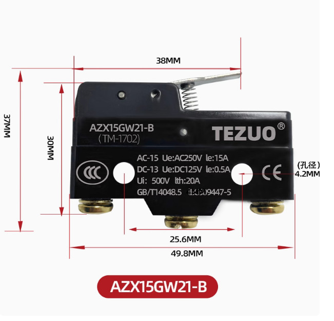 1PCS New For TEZUO AZX15GW21-B Micro Switch #5175 LY