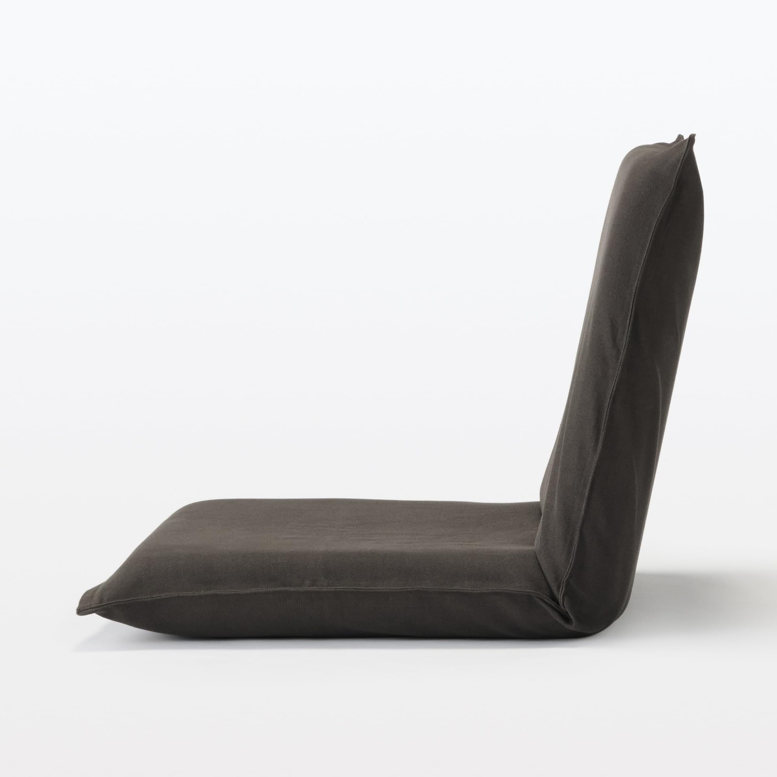 MUJI Floor Chair Large Brown Cotton Canvas 62.5x68x53cm Seating Japan Home