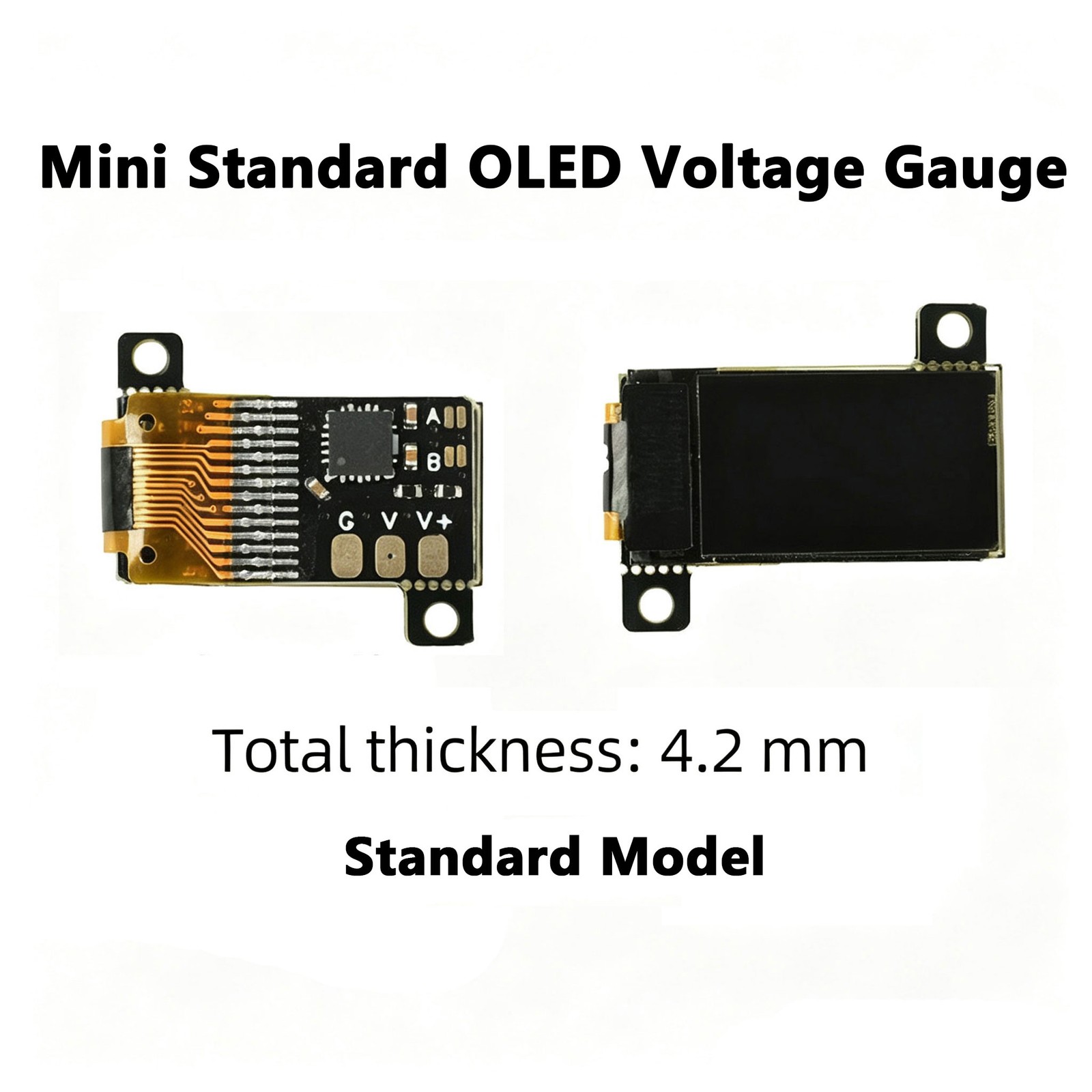 DC 0-30V Digital Voltmeter 0.5in OLED Standard Mini Embedded Voltage Gauge SHIP