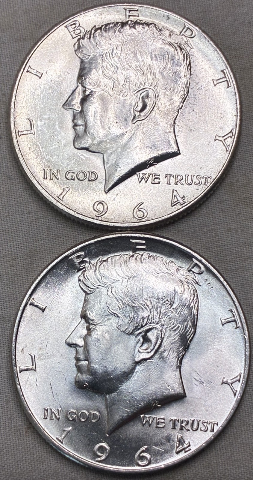 1964 P & D Uncirculated Kennedy Half Dollars - 90% Silver -  Lots of 2!