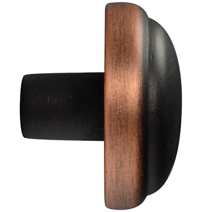 (50 Pack) 1-1/8" Simple Knob Venetian Bronze with Copper Highlights