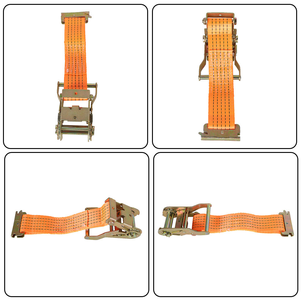 4400 lb 2" x 20' E-Track Ratchet Tie Strap Truck Enclosed Cargo Van Straps 4 Set