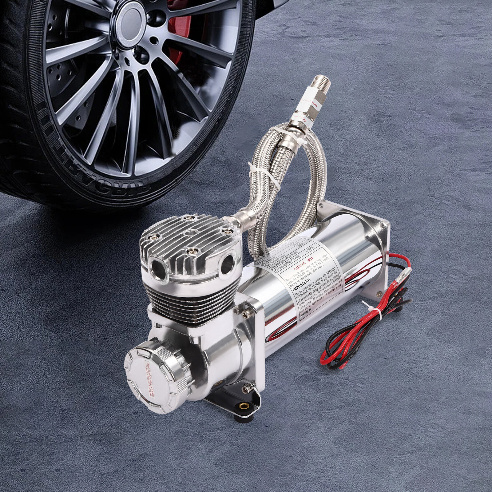 Air Compressor Kit Universal Heavy Duty Air Ride Suspension Compressor 200PSI