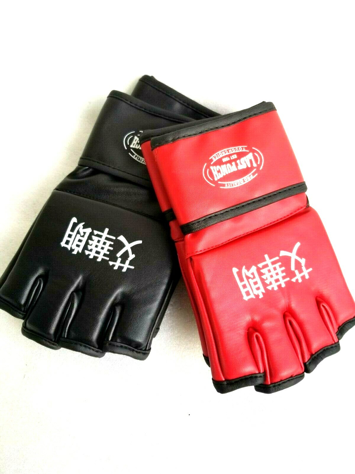 Black or Red Grappling MMA Training Gloves UFC Style Gloves M, L, XL Padded 👀😎