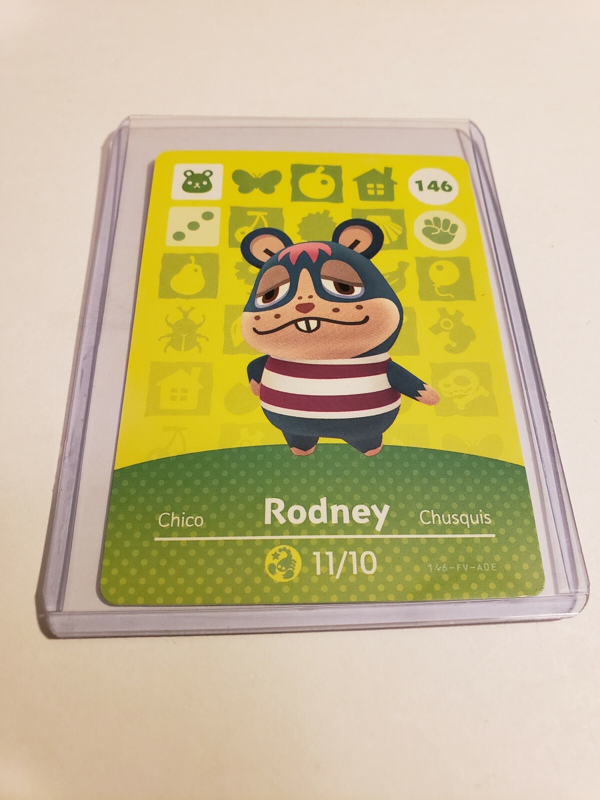 !SUPER SALE! Rodney # 146 Animal Crossing Amiibo Card Horizons Series 2 MINT!