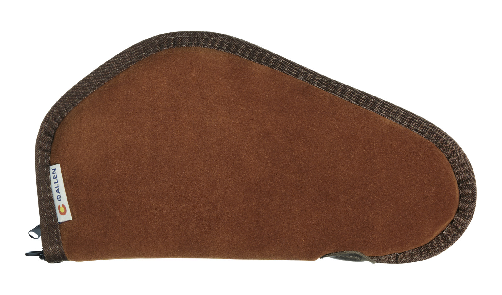 Heritage Cases 8611 Handgun Case  Brown Suede w/Black Trim, Faux Sherpa Lining &