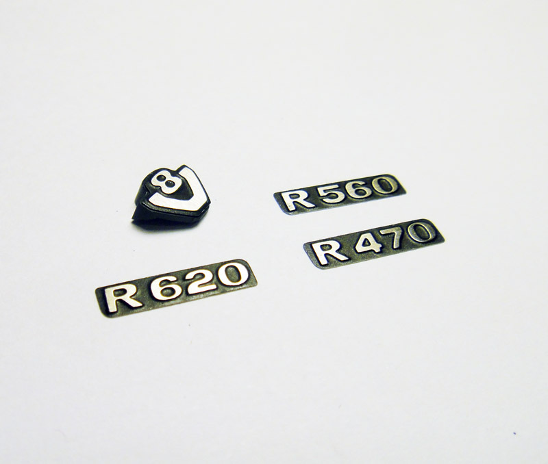 Metal Front Grilling SCANIA R470 R560 R620 Logo Set For 1/14 Tamiya Rc Truck Man
