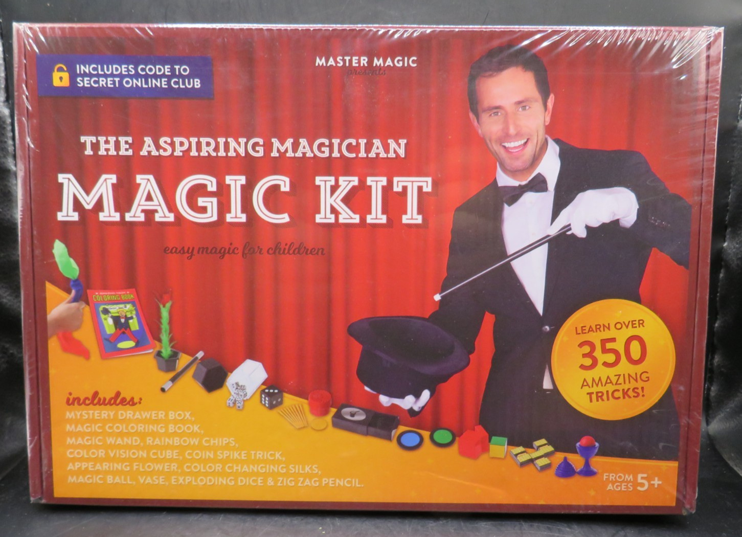THE ASPIRING MAGICIAN MAGIC KIT 350+ TRICKS NEW SEALED by Master Magic