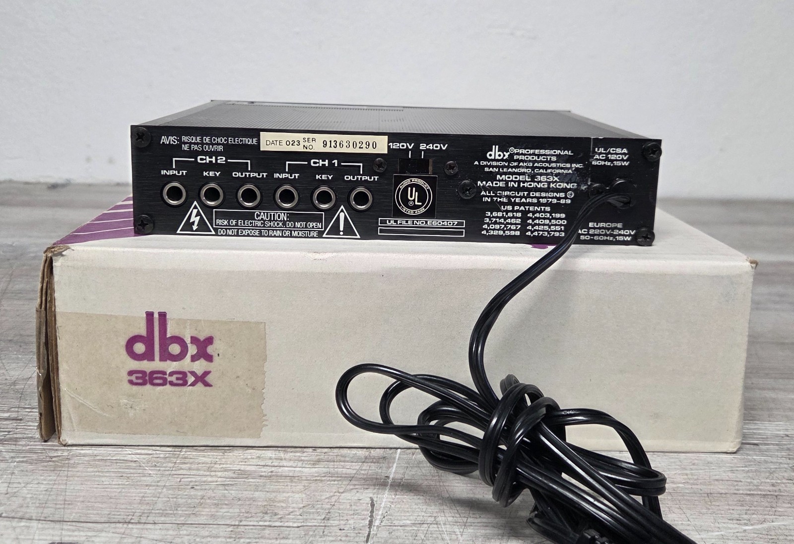 DBX 363X Professional Audio Dual Noise Gate