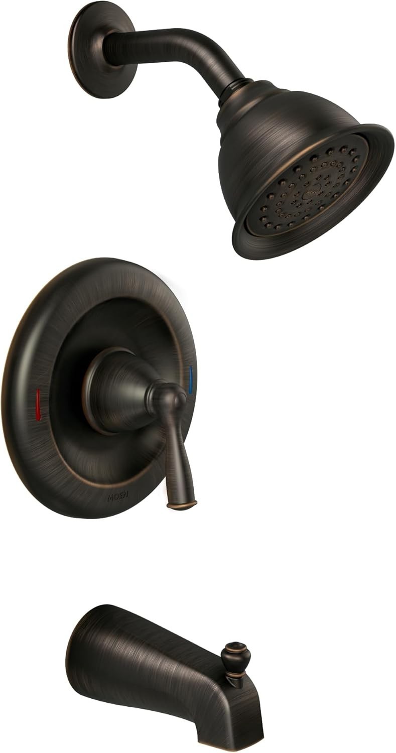 Moen 82910BRB Banbury Mediterranean Bronze Tub Shower Trim Posi-Temp