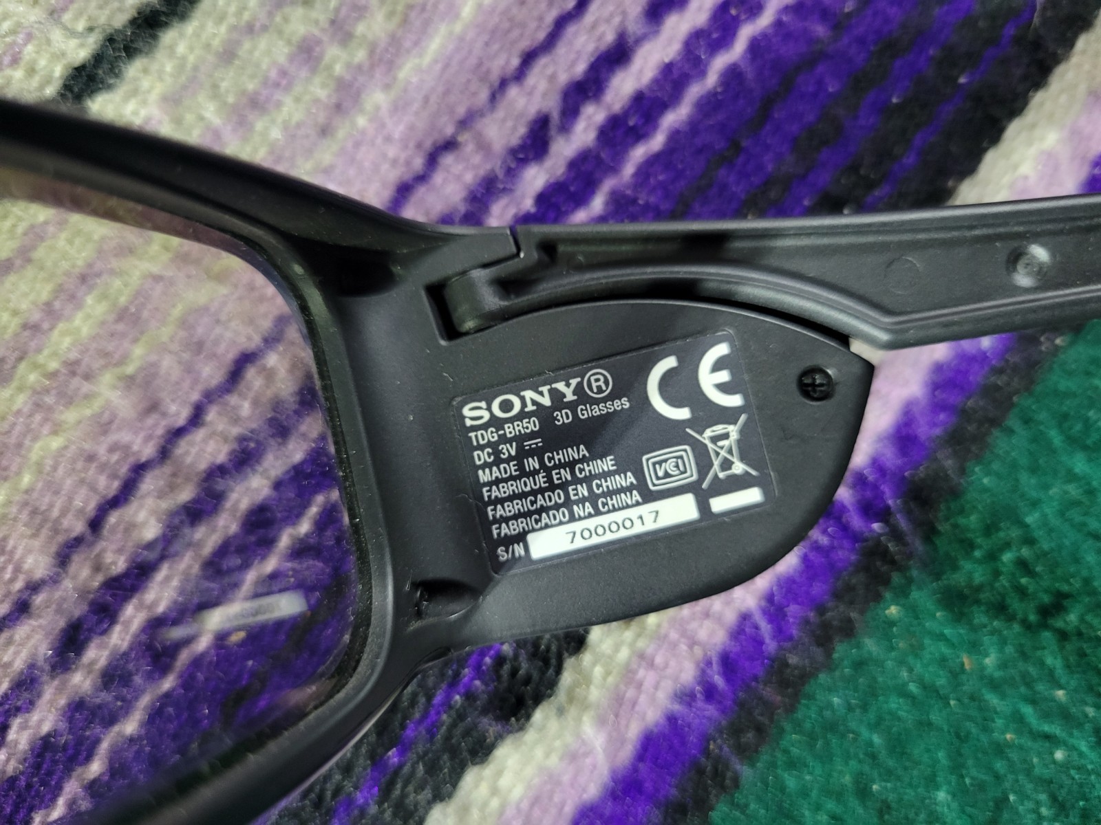 Sony 3D Glasses: Model TDG-BR50