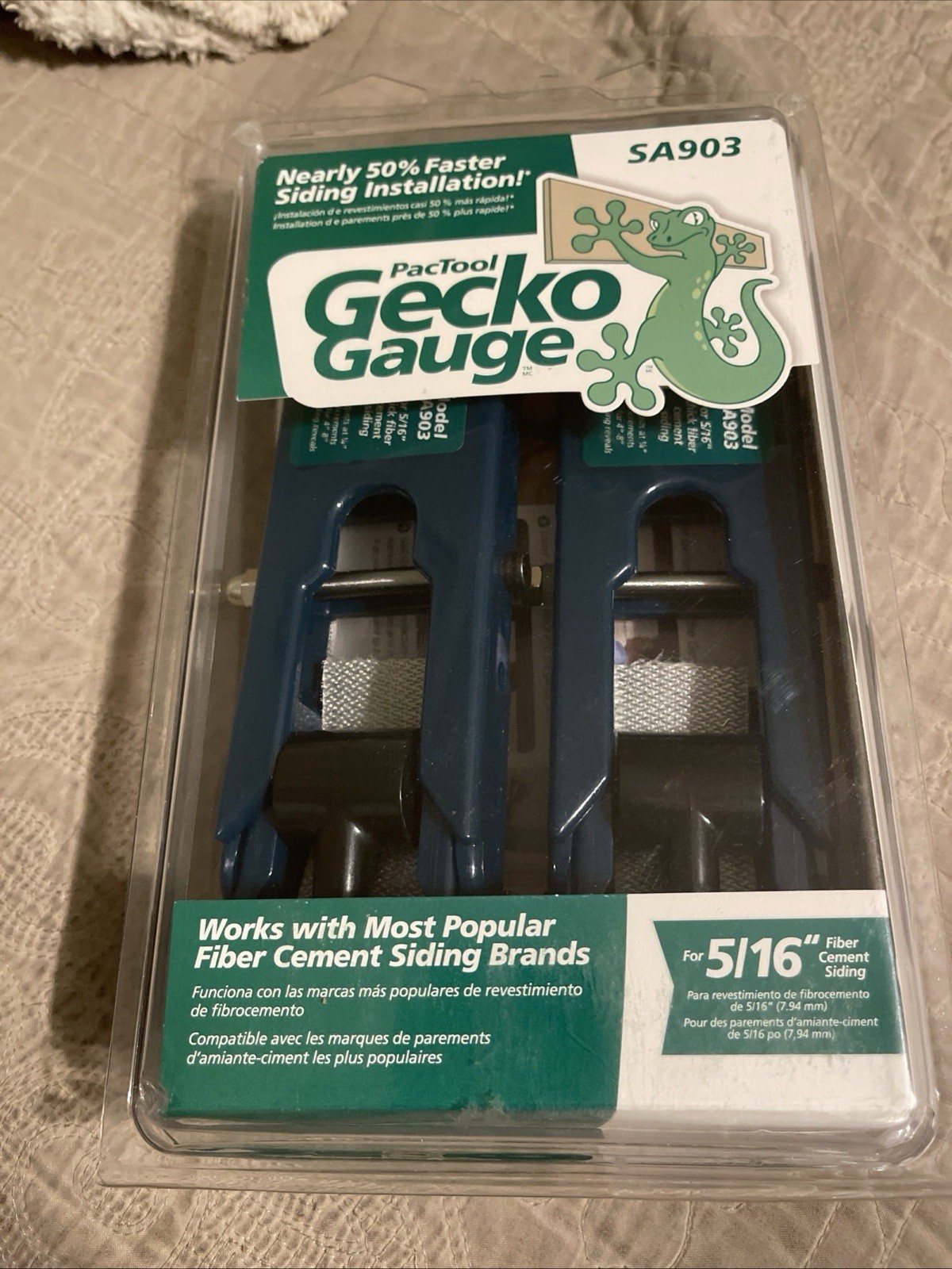 PacTool SA903 Gecko Gauge Siding Mounting Kit - For Use with 5/16-Inch Fiber Cem