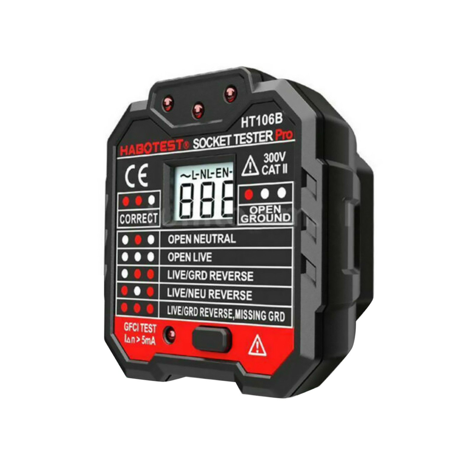 HT106B Advance Electric Socket Tester GFCI Test Mains Fault Checker US x