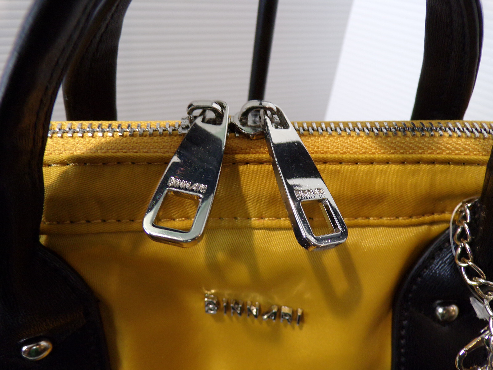 Backpack Daybag BINNARI PROJECT Yellow/Black Trim NWOT