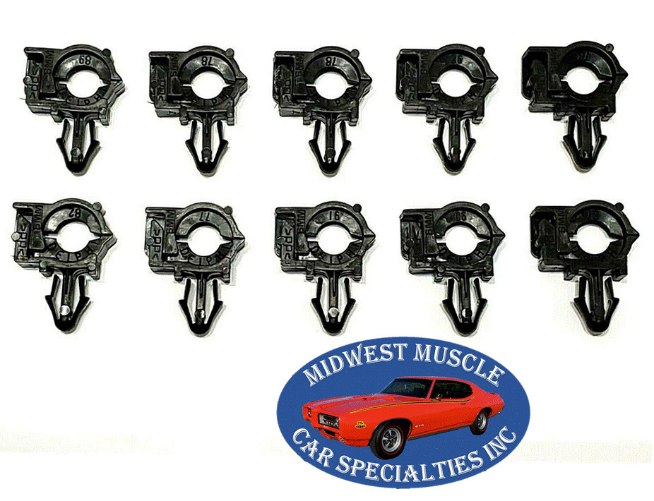 GM Delphi 1/4" ID 3/8" OD Engine Wiring Harness Loom Routing Clamp Clip 10pcs SS