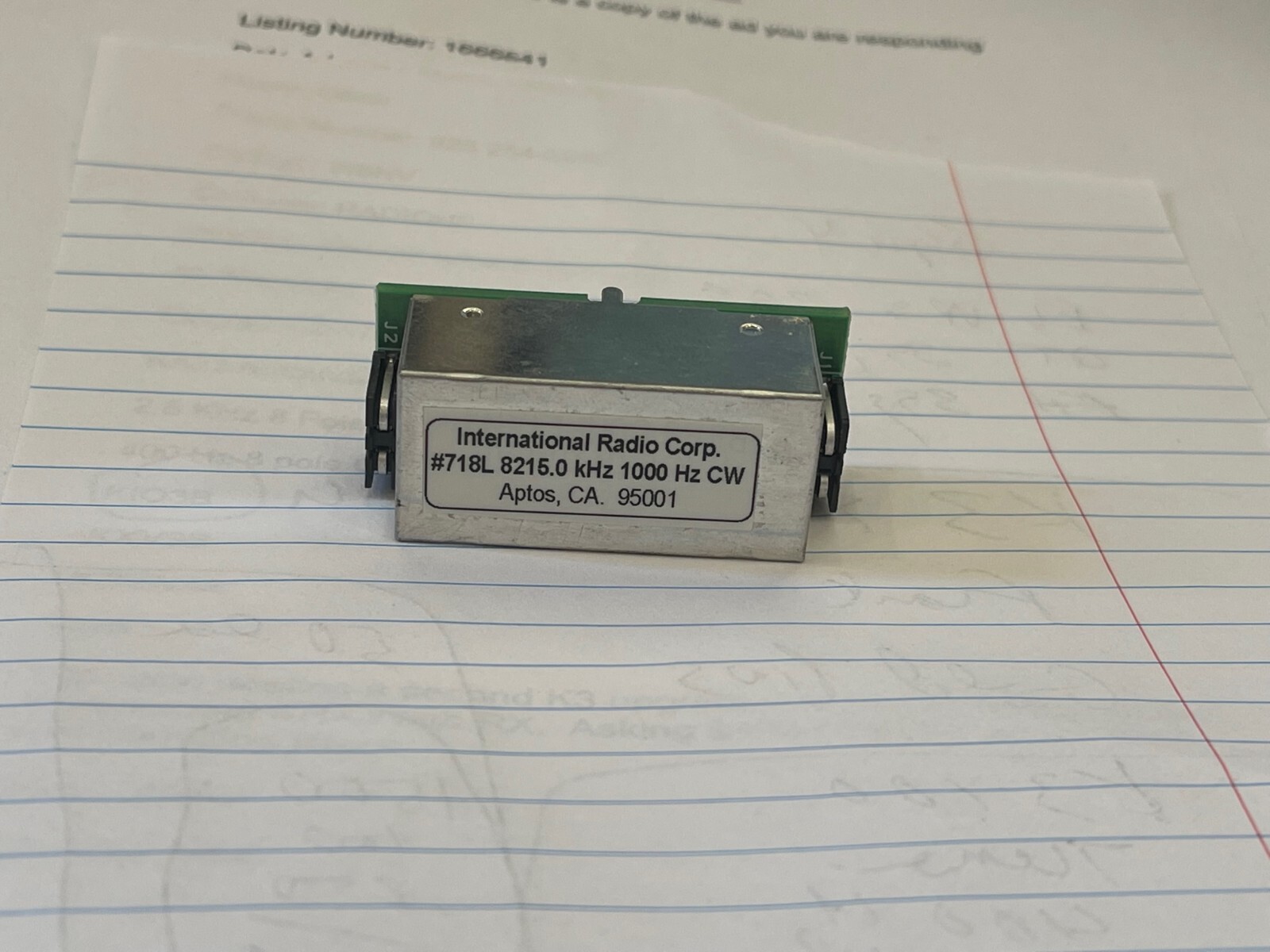 ELECRAFT KFL3A 1.0 K CW  and Data FILTER FOR YOUR K3 or K3S -