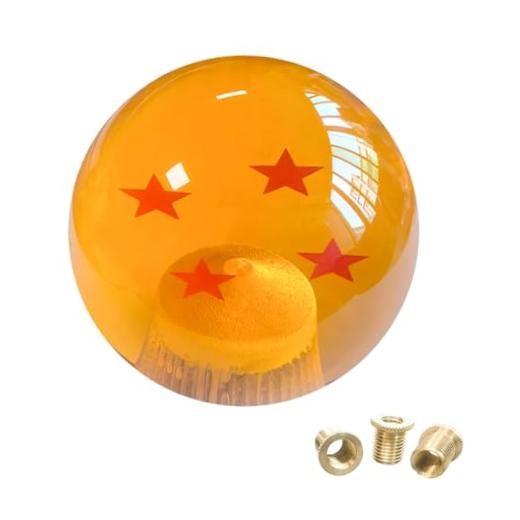 Round Ball Shift Knob for Most Manual Automatic Cars Universal Dragon Yellow4