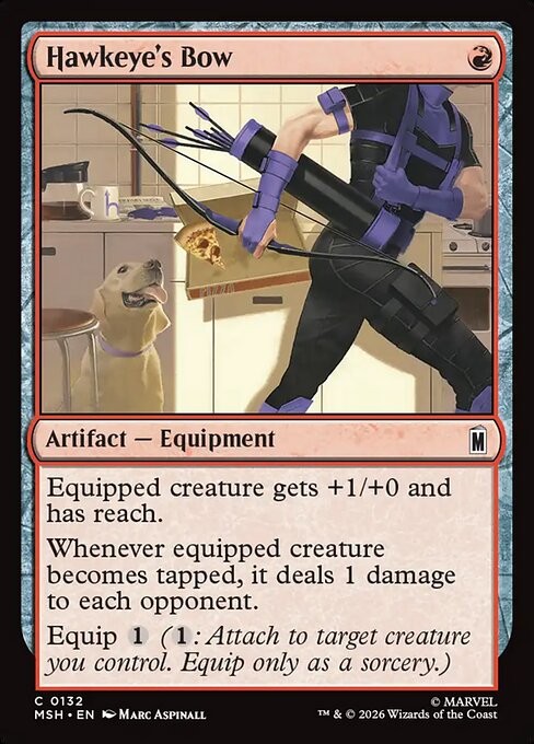 Hawkeye's Bow - 132 - MSH - NM - MTG Magic the Gathering