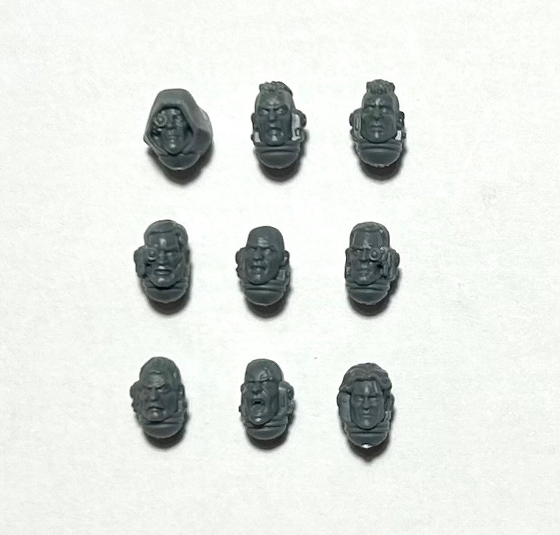 Space Marines Deathwatch Chapter Heads x9 - Warhammer 40K