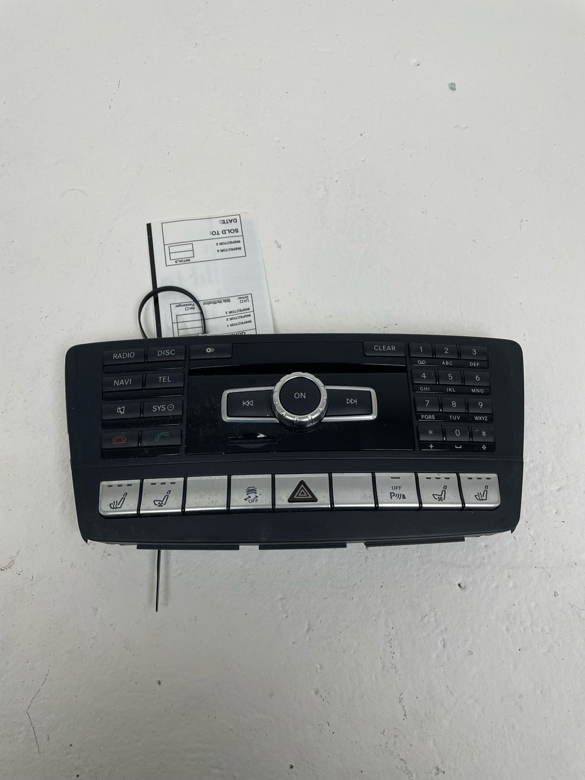 2014 MERCEDES G550 AWD Front Audio Radio Control Switch Panel OEM