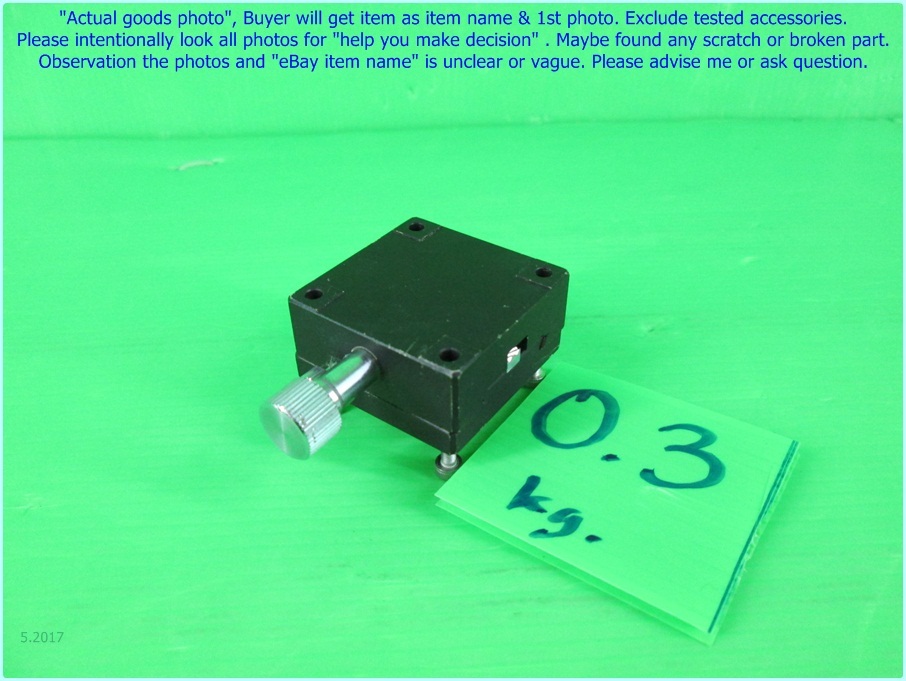 SURUGA SEIKI B05-31, 40ｘ40mm. 1 Axis Linear dovetail stage as photo, sn:0137B.