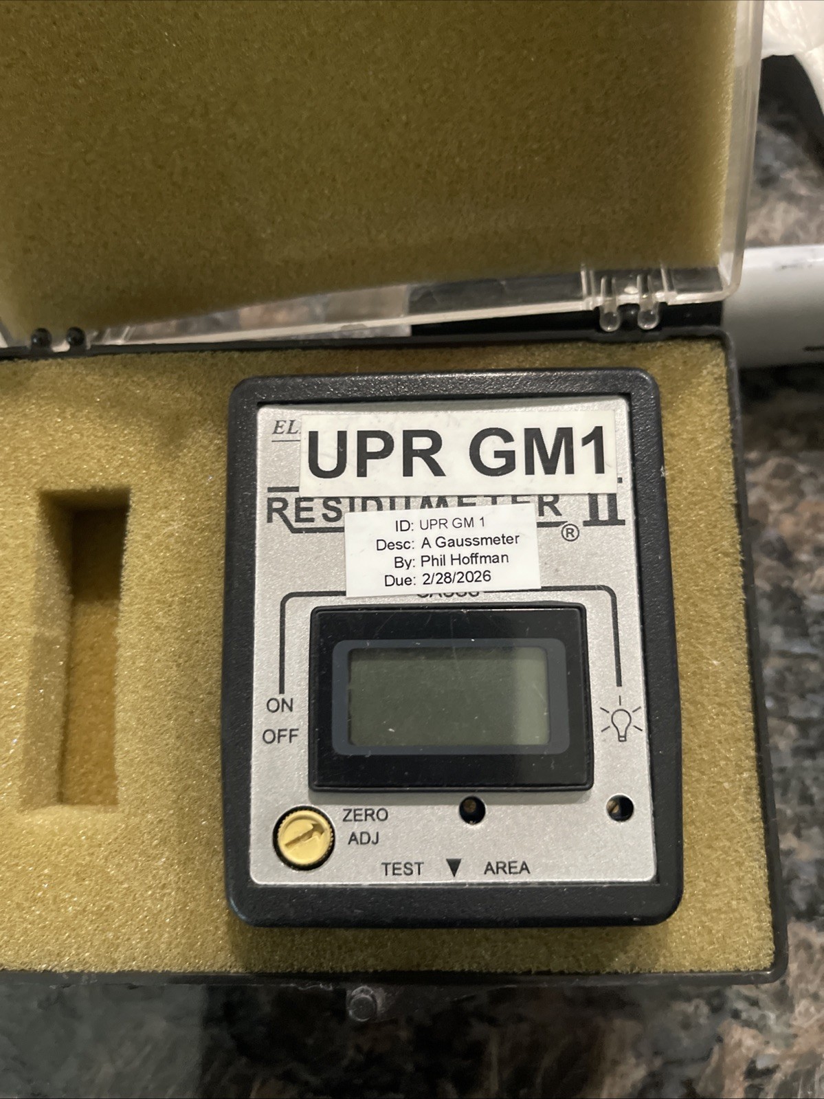 Electro-Matic ELMATCO Residumeter EMUD2K in Case