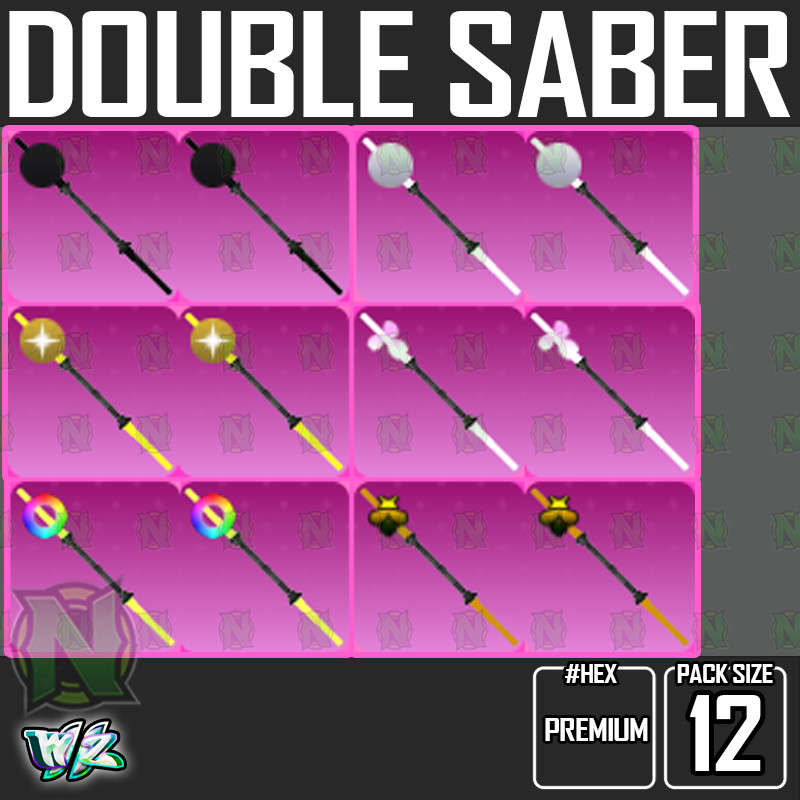 World Zero WZ - 12 PACK - SKINS - DOUBLE SABER