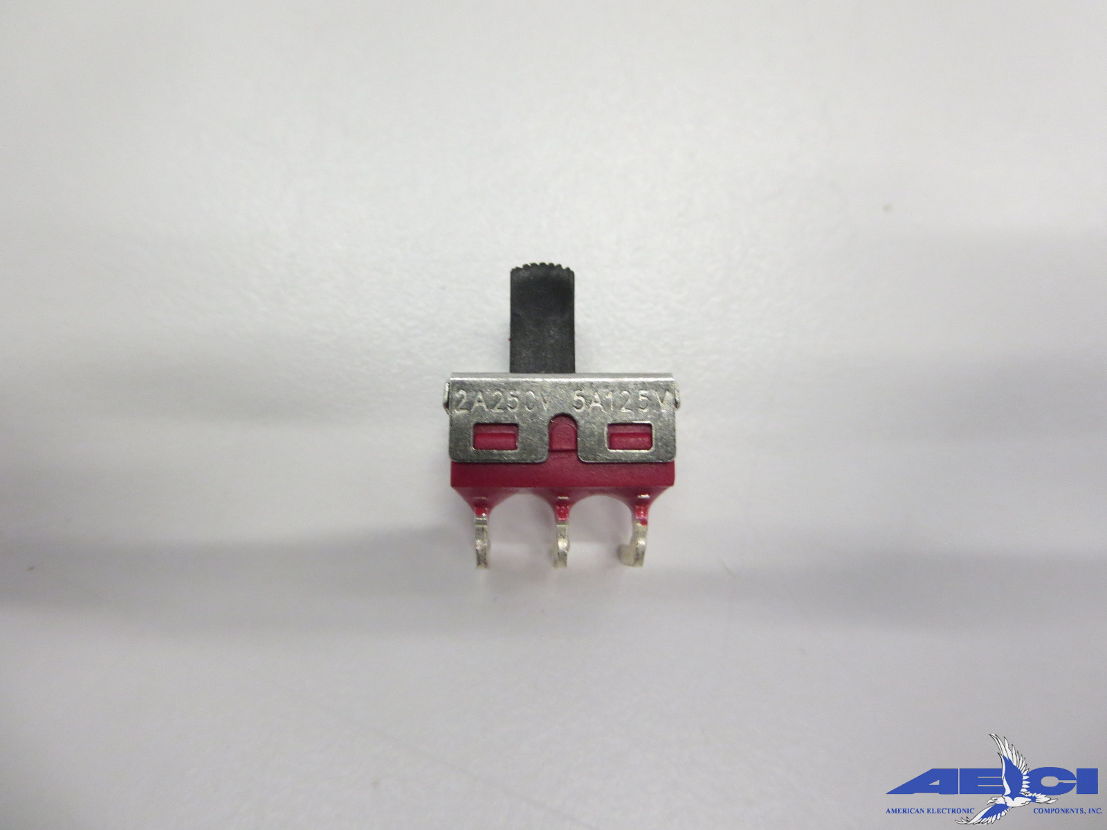 LAMB 1101-M2S4AQE2 SLIDE SWITCH SPDT R/A PC MOUNT, 2A 250V, 5A 125V (LOT OF 10)