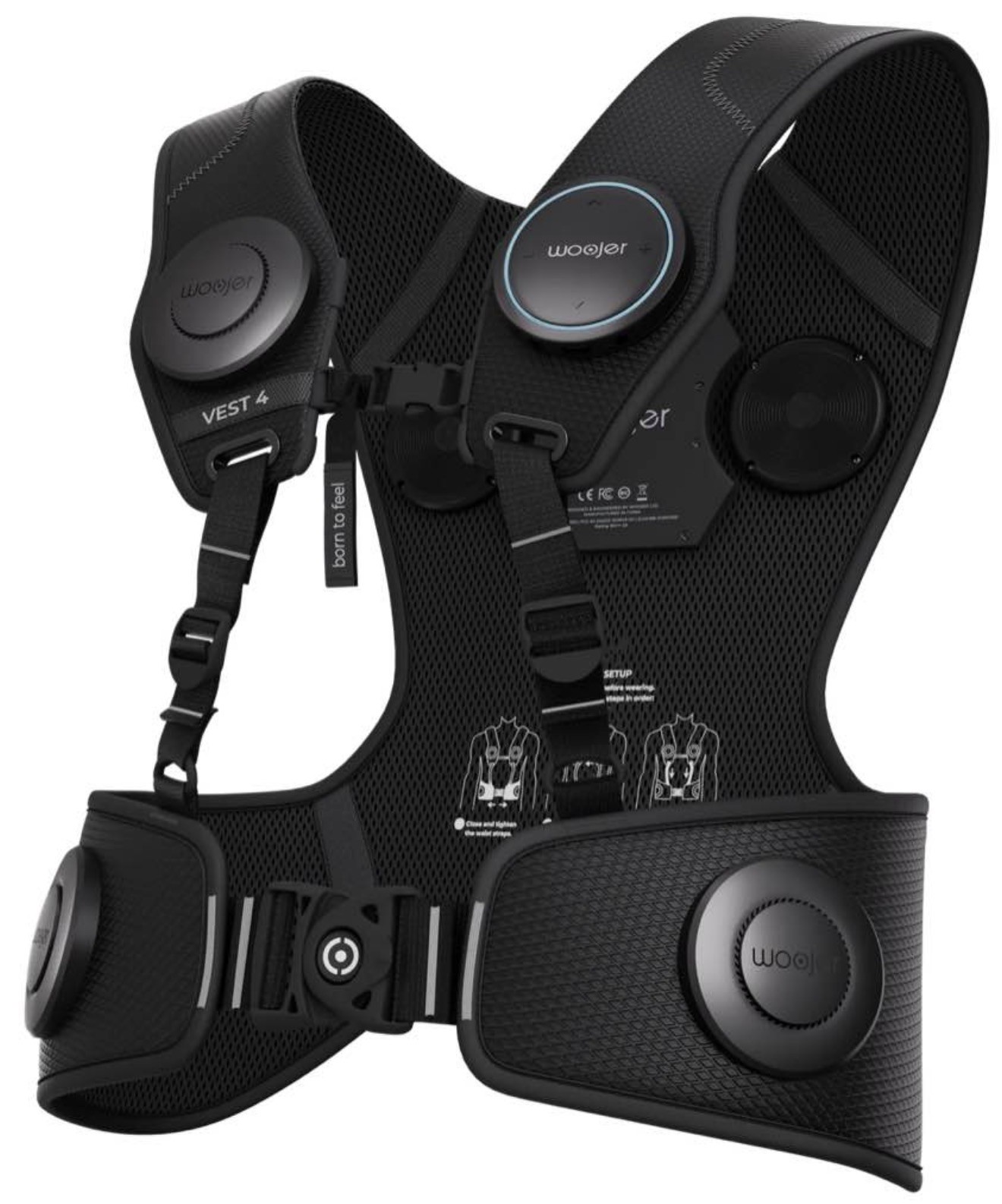 Woojer Vest 4 HD Haptic Vest for VR Games Music Movies Wellness