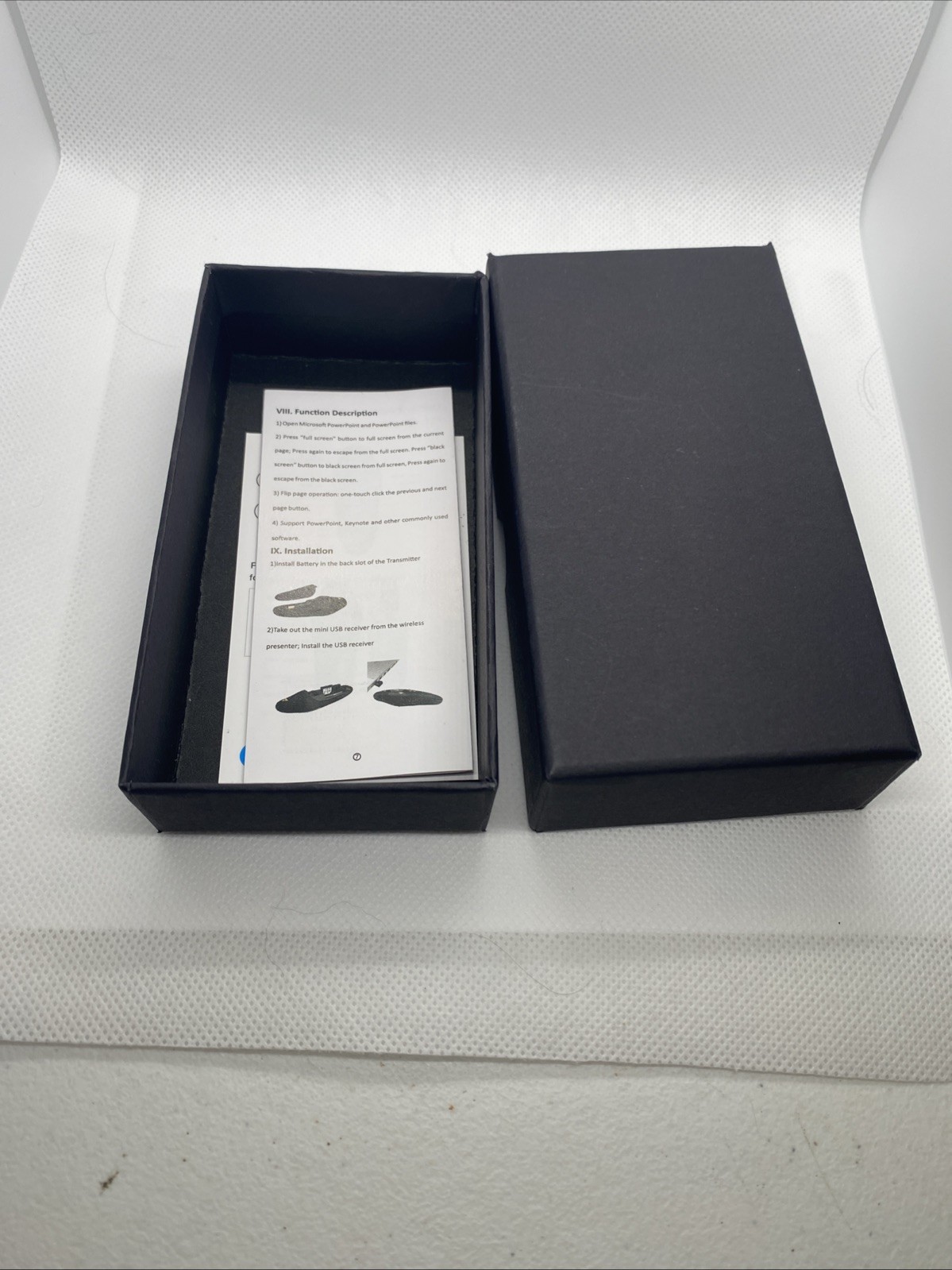 Wireless Presenter Power Point Clicker USB - Black