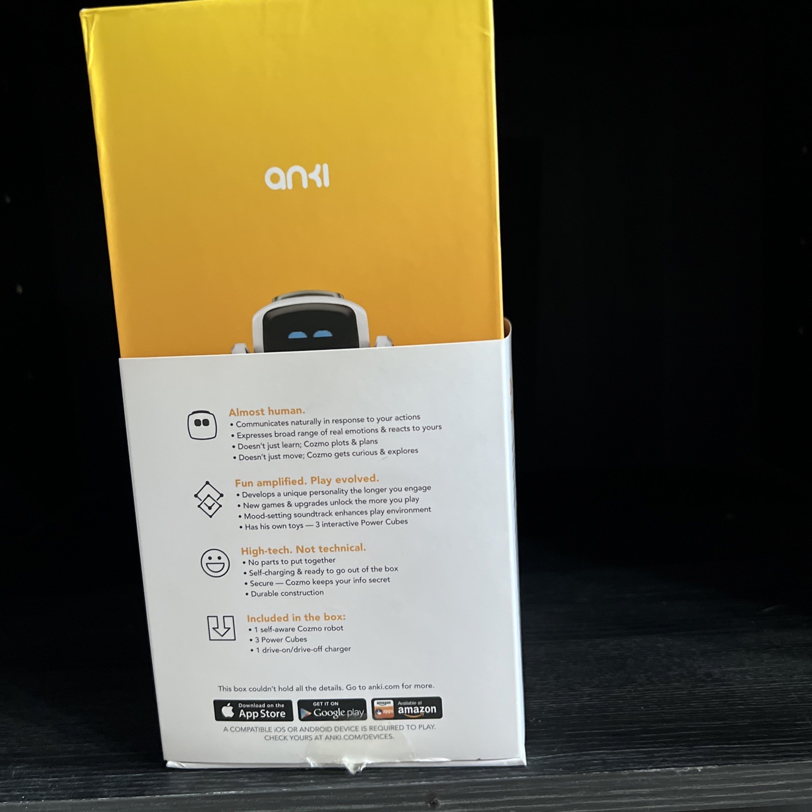 (NICE) Anki Cozmo Robot Toy Complete 3 Cubes Charging Dock Plug Box + Manual