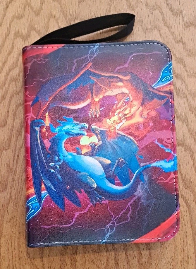 Pokemon New Card Binder 4 Pocket Pages 9.5 x 7" Dragons