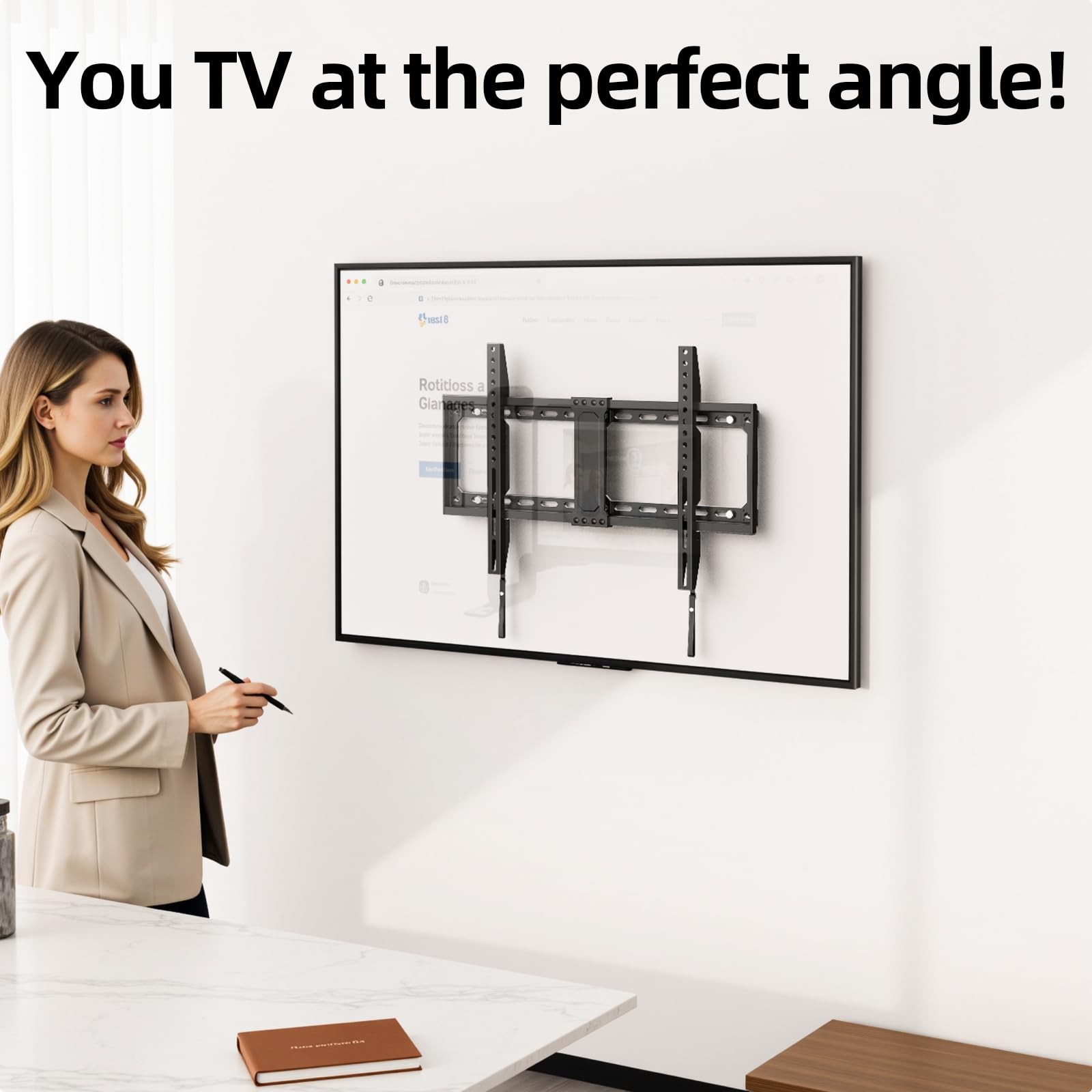 Tv Wall Mountlow Profile Tv Mount For Most 4286 Inch Flat Screen Televisionsmax