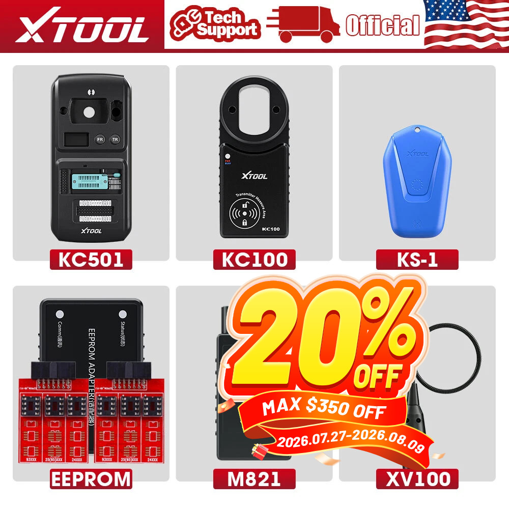 XTOOL Key Programmer Car Diagnostic Tool EEPROM Adapter Scope For D7 D8 D9 A80