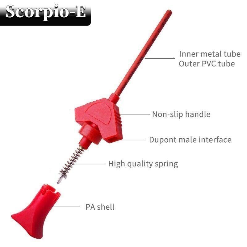 SMD IC Test Hook Clip Mini Grabber Jumper Probe for Logical Analyzer