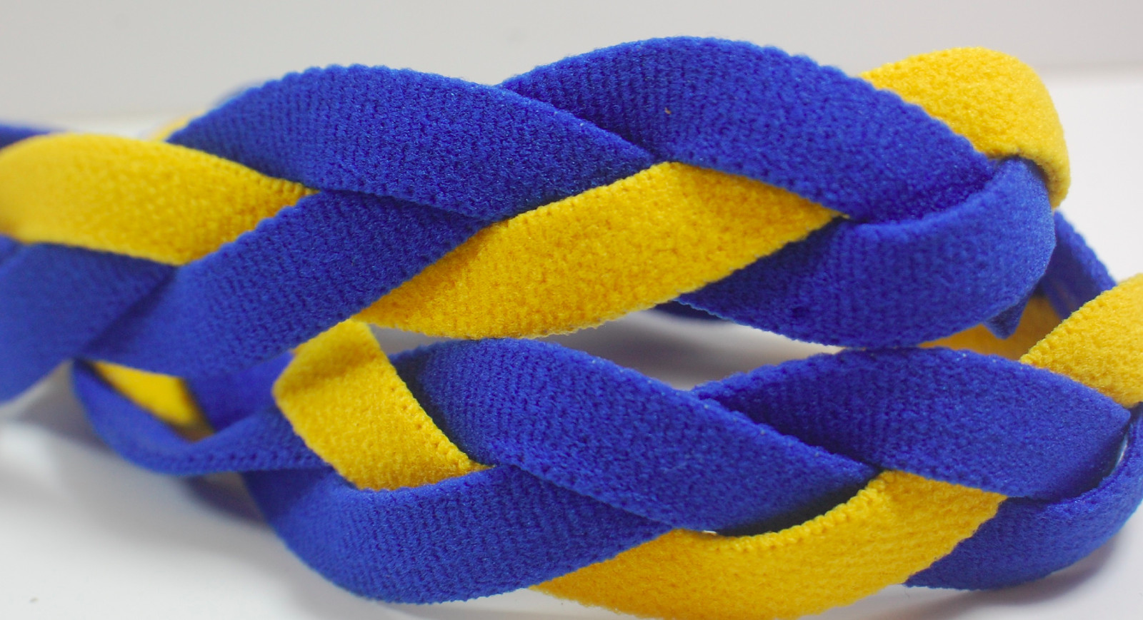NEW! Royal Yellow Braided Hair Band Head Under Sweaty Headband Armour Non Slip