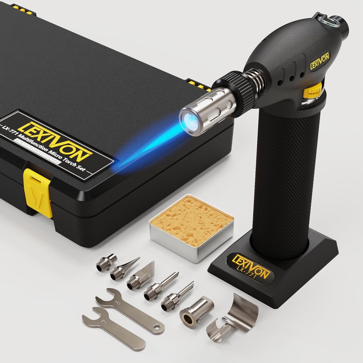 Butane Torch Multi-Function Kit | Premium Self-Igniting Soldering Station LX-771