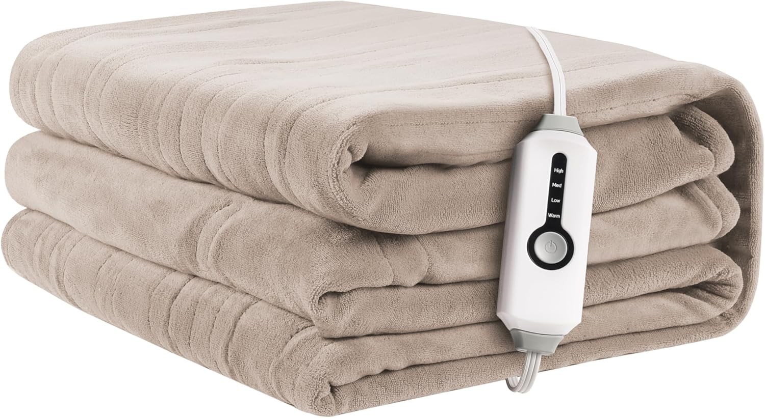 Electric Heated Blanket 72"x84" Full Size Soft Coral Fleece 4 Heating Levels New