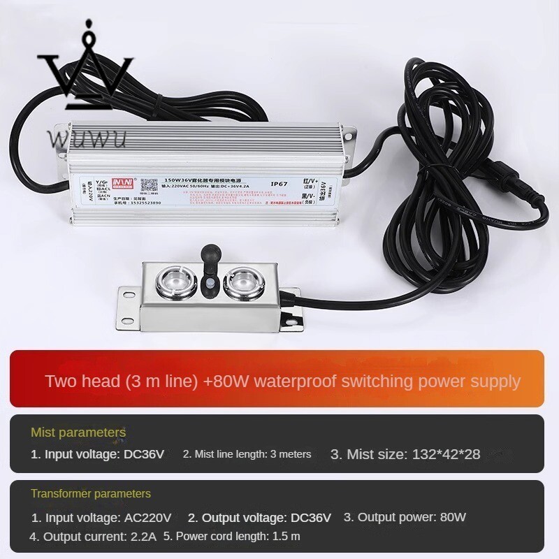 Air Humidifier Fog Machine Waterproof Industry 10 Ultrasonic Fog Machine