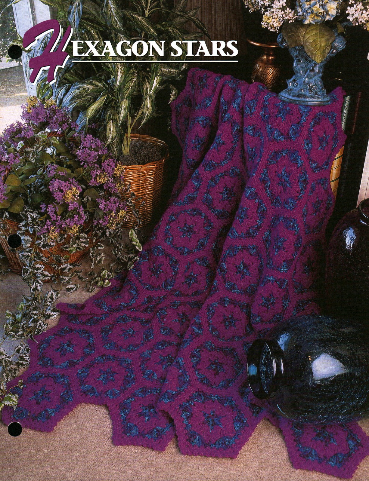 Hexagon Stars Afghan | Annie's Crochet Quilt & Afghan Club QAC324-05