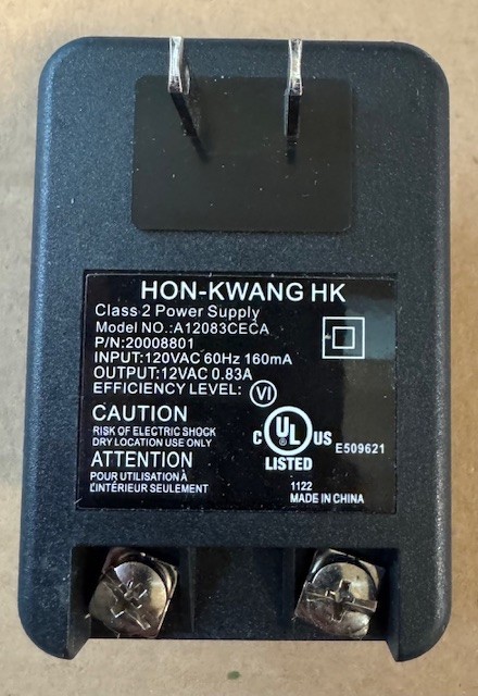 OEM Telguard A12083CEC 120 VAC 60hz 160ma 12 vac Transformer Ships FREE in USA