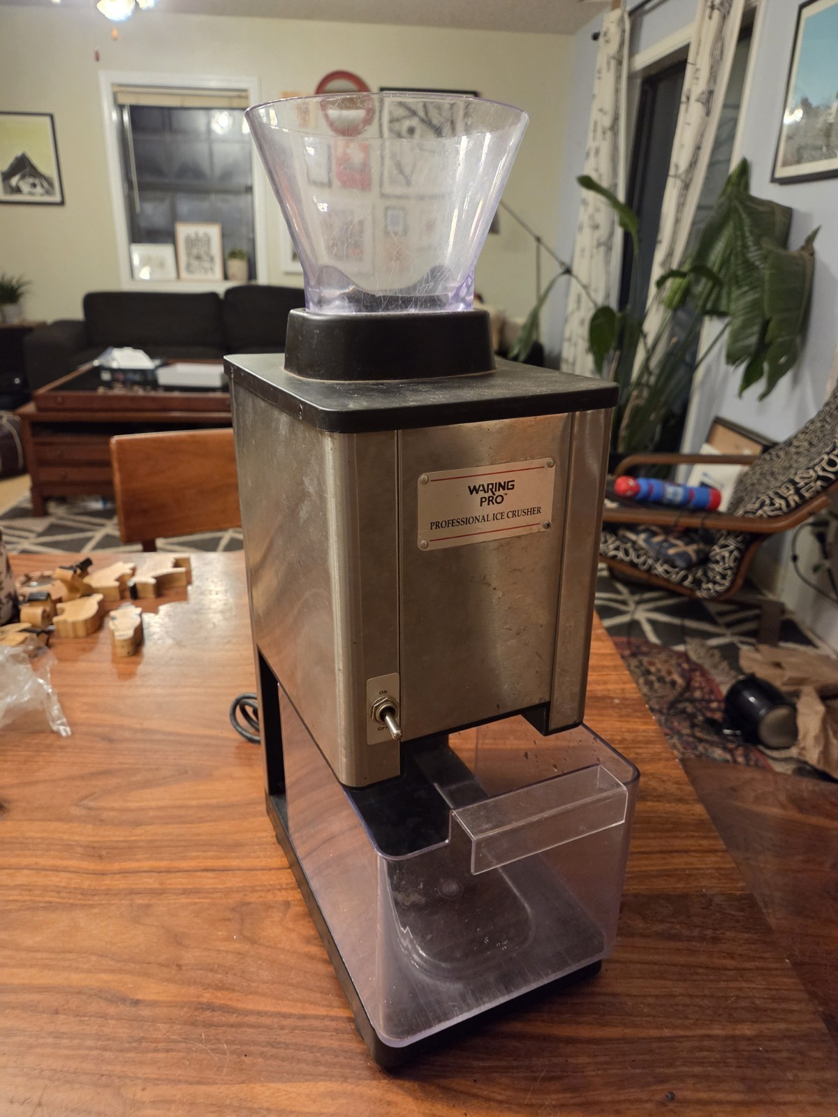 Waring Pro Ice Crusher Model IC70 Professional Ice Crusher TESTED WORKING