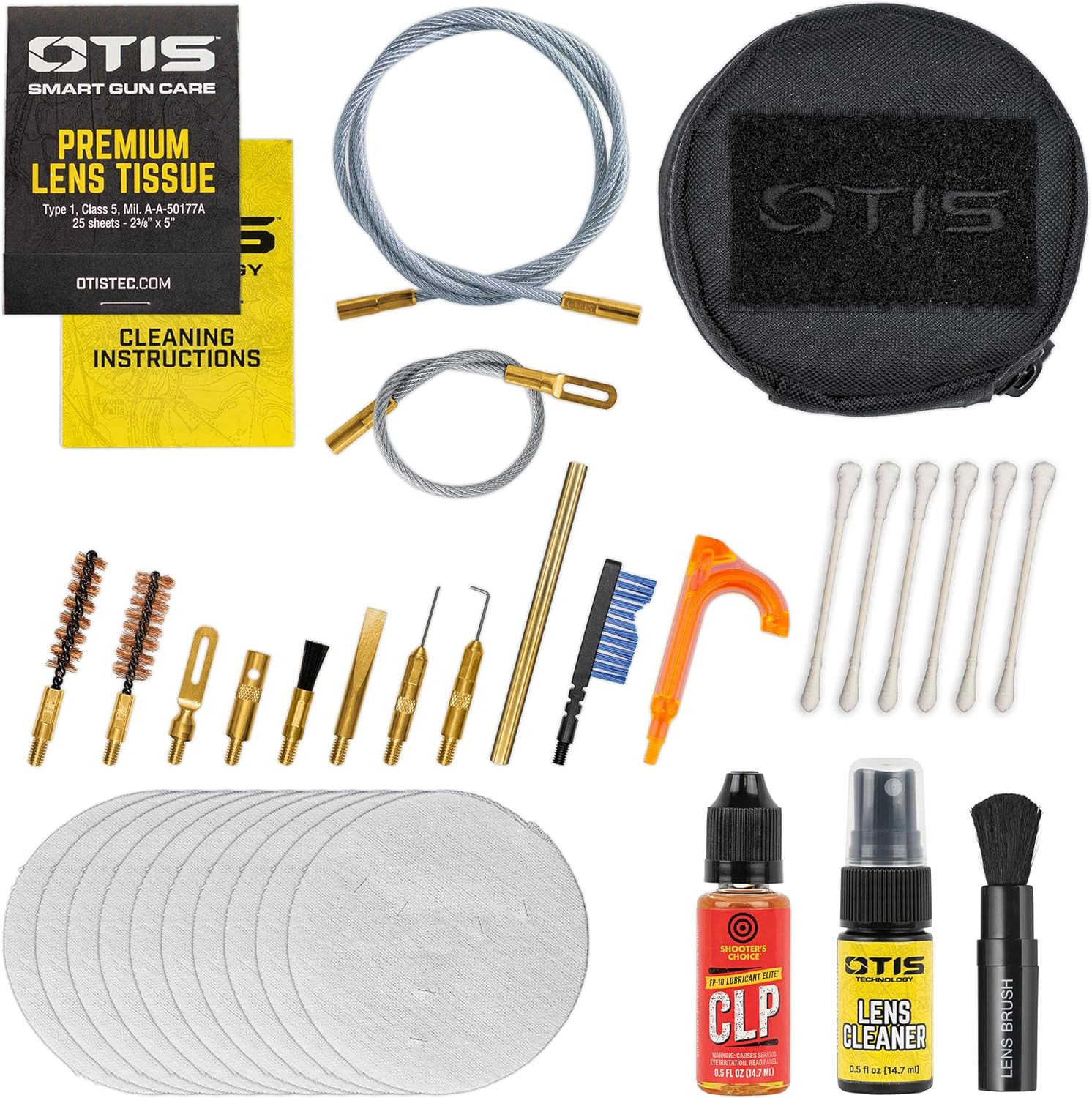 Otis Rifle Cleaning Kit for .308 Caliber, Includes Cleaning Rods, Brushes, Patch