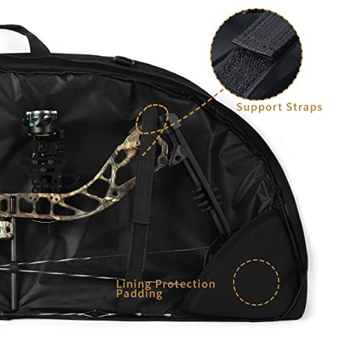 Compound Bow Case Soft Light-Weight Bow Bag with 44in Inside Length Black