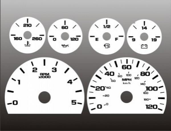 White Face Gauges for 2007-2014 Chevrolet Silverado DURAMAX DIESEL 07-08