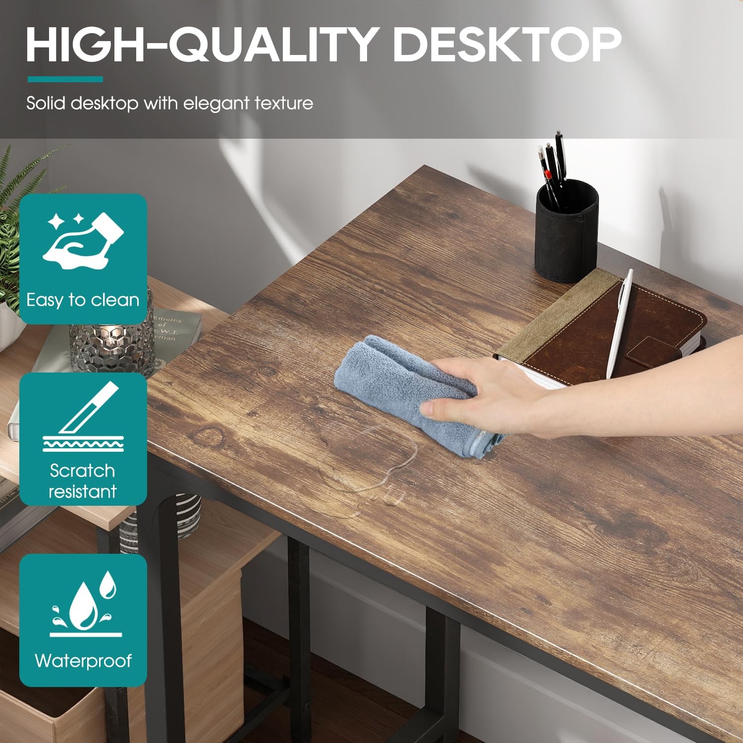 Computer Desk,47.2 inches Home Office Desk Writing Study Table Modern Simple Sty