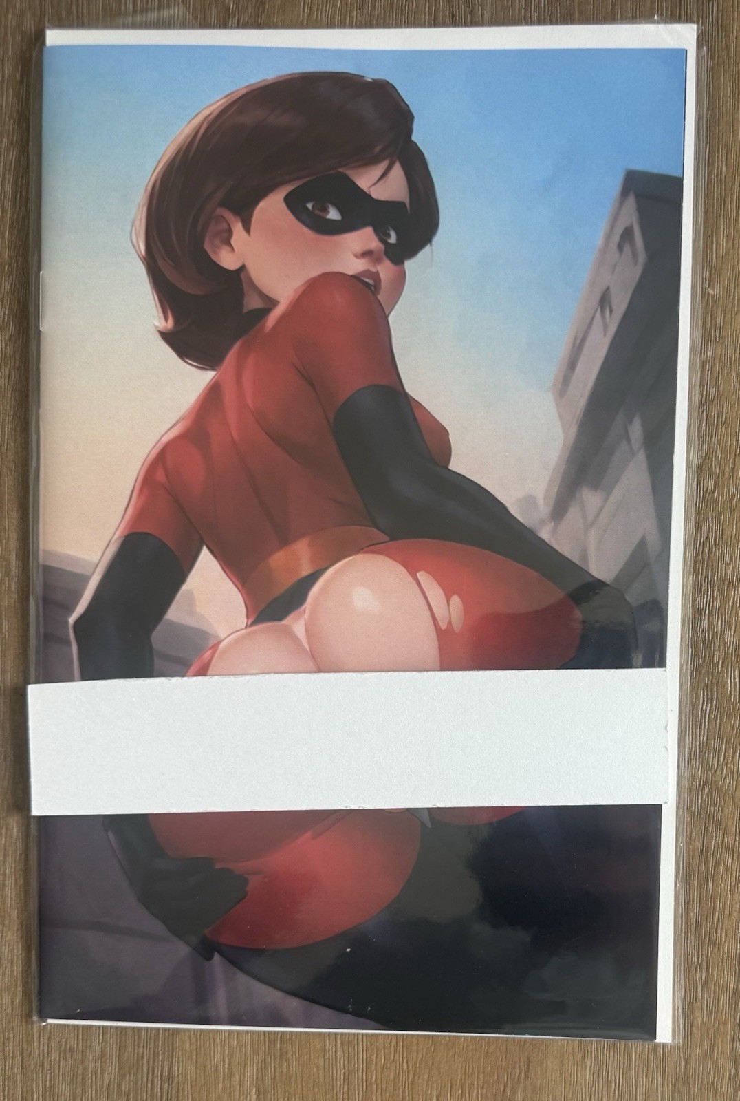 Keys Comics Artbook Elasti-girl Torn Suit Rear View Naughty